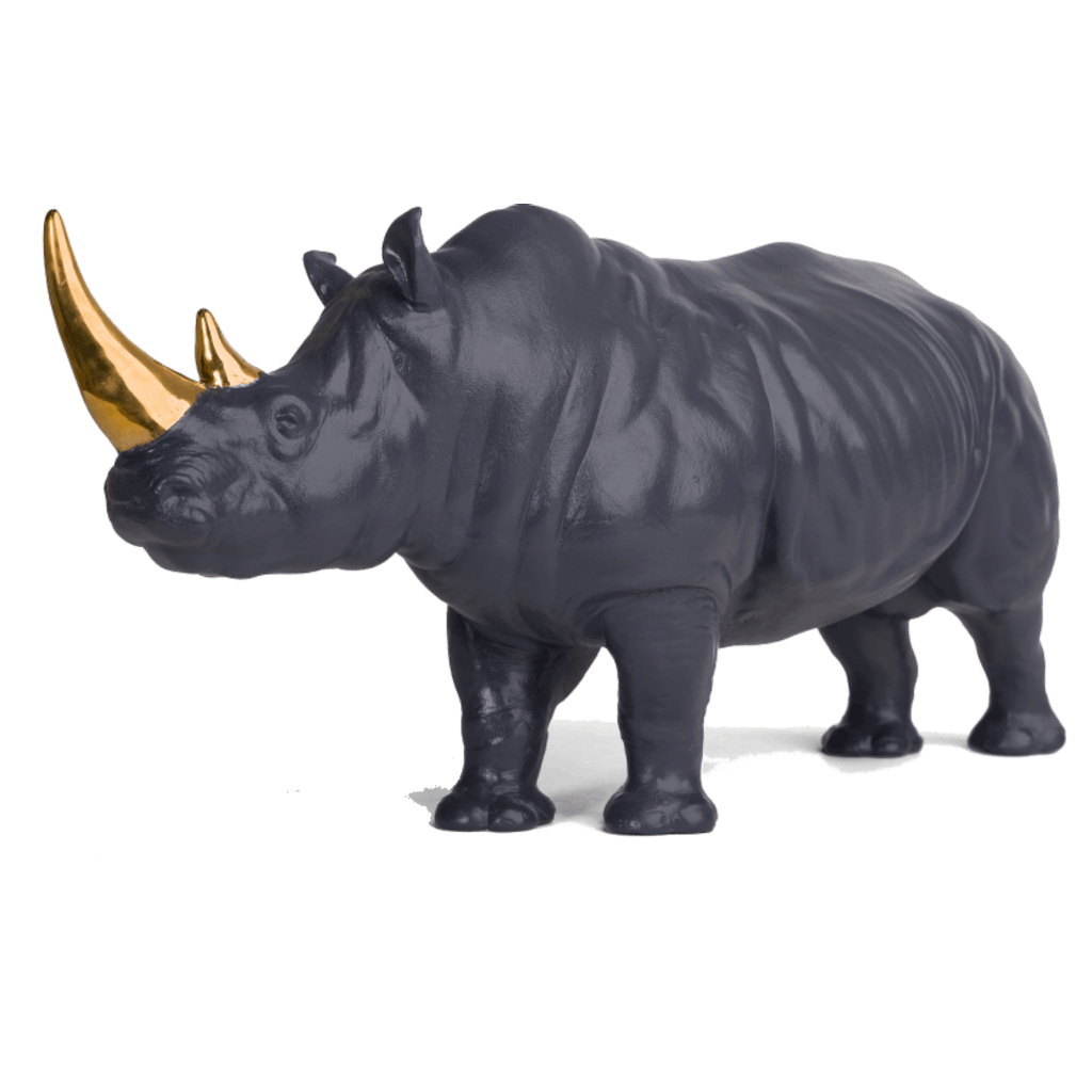 Rinoceronte Feng Shui Negro 